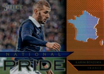 2015-16 Panini Select - National Pride Orange Prizm #18 Karim Benzema Front