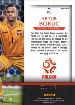 2015-16 Panini Select - National Pride Orange Prizm #28 Artur Boruc Back
