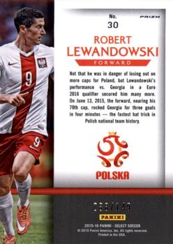 2015-16 Panini Select - National Pride Orange Prizm #30 Robert Lewandowski Back