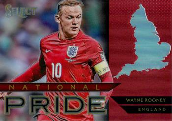 2015-16 Panini Select - National Pride Red Prizm #16 Wayne Rooney Front