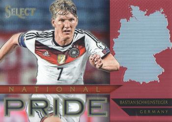 2015-16 Panini Select - National Pride Red Prizm #19 Bastian Schweinsteiger Front