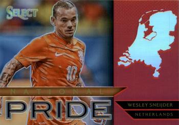 2015-16 Panini Select - National Pride Red Prizm #50 Wesley Sneijder Front