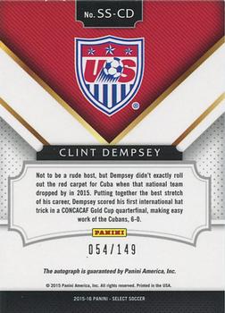 2015-16 Panini Select - Signatures #SS-CD Clint Dempsey Back
