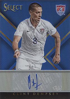 2015-16 Panini Select - Signatures Blue Prizm #SS-CD Clint Dempsey Front