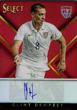 2015-16 Panini Select - Signatures Red Prizm #SS-CD Clint Dempsey Front