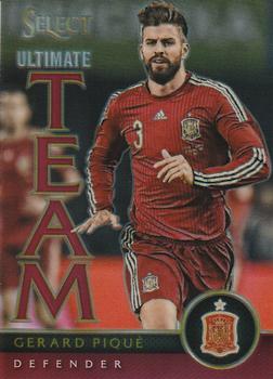 2015-16 Panini Select - Ultimate Team Red Prizm #4 Gerard Pique Front