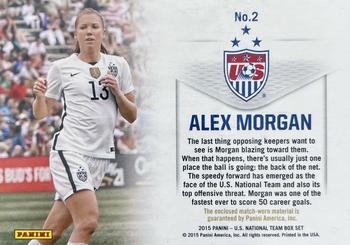 2015 Panini U.S. National Team - USA Memorabilia #2 Alex Morgan Back