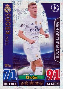 2015-16 Topps Match Attax UEFA Champions League English - Man of the Match #473 Toni Kroos Front
