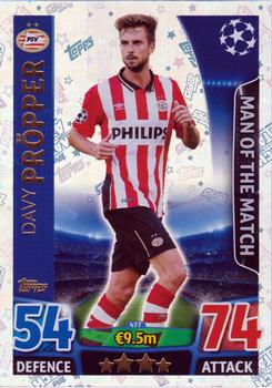 2015-16 Topps Match Attax UEFA Champions League English - Man of the Match #477 Davy Pröpper Front