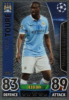 2015-16 Topps Match Attax UEFA Champions League English - Limited Editions Silver #LE4 Yaya Toure Front