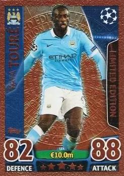 2015-16 Topps Match Attax UEFA Champions League English - Limited Editions Bronze #LE4 Yaya Toure Front