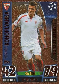 2015-16 Topps Match Attax UEFA Champions League English - Limited Editions Bronze #LE5 Yevhen Konoplyanka Front