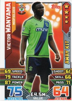 2015-16 Topps Match Attax Premier League - Away Kit #433 Victor Wanyama Front