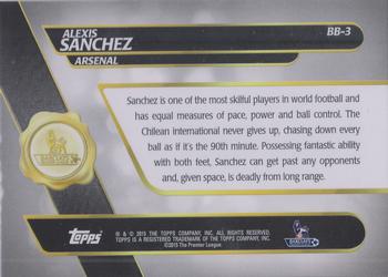 2015 Topps Premier Gold - Best of Barclays #BB-3 Alexis Sanchez Back