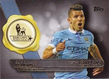 2015 Topps Premier Gold - Best of Barclays #BB-10 Sergio Aguero Front