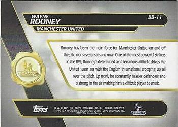 2015 Topps Premier Gold - Best of Barclays #BB-11 Wayne Rooney Back