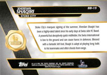 2015 Topps Premier Gold - Best of Barclays Silver Framed #BB-15 Xherdan Shaqiri Back