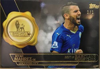 2015 Topps Premier Gold - Best of Barclays Gold Framed #BB-8 Riyad Mahrez Front