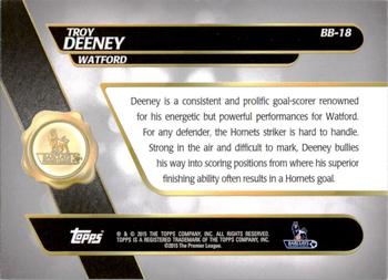 2015 Topps Premier Gold - Best of Barclays Gold Framed #BB-18 Troy Deeney Back
