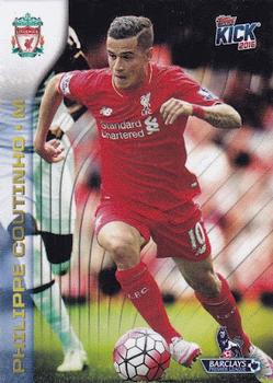 2015 Topps Premier Gold - Kick Promo #NNO Philippe Coutinho Front