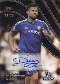 2015 Topps Premier Gold - Premier Autographs Black #PA-DC Diego Costa Front