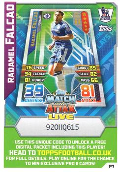 2015-16 Topps Match Attax Premier League - Pro 11 Code Cards #P7 Radamel Falcao Front