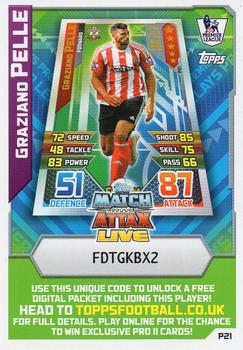 2015-16 Topps Match Attax Premier League - Pro 11 Code Cards #P21 Graziano Pelle Front