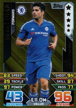 2015-16 Topps Match Attax Premier League - Limited Edition Gold #LE1 Diego Costa Front