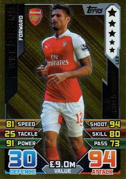2015-16 Topps Match Attax Premier League - Limited Edition Gold #LE3 Olivier Giroud Front