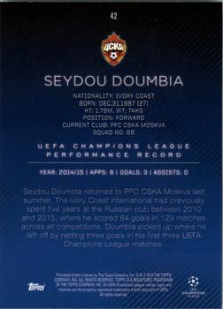2015-16 Topps UEFA Champions League Showcase - Blue #42 Seydou Doumbia Back