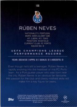 2015-16 Topps UEFA Champions League Showcase - Blue #166 Ruben Neves Back
