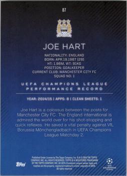 2015-16 Topps UEFA Champions League Showcase - Green #87 Joe Hart Back