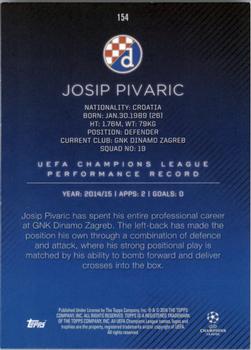 2015-16 Topps UEFA Champions League Showcase - Green #154 Josip Pivaric Back