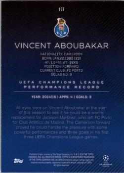 2015-16 Topps UEFA Champions League Showcase - Gold #167 Vincent Aboubakar Back
