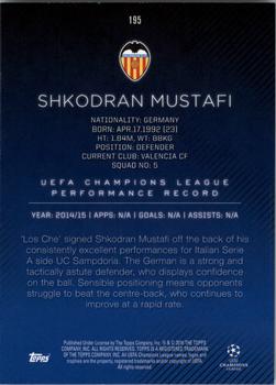 2015-16 Topps UEFA Champions League Showcase - Gold #195 Shkodran Mustafi Back