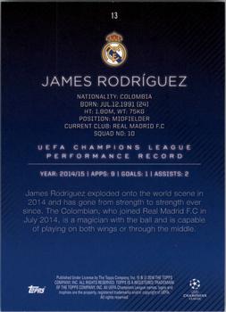 2015-16 Topps UEFA Champions League Showcase - Red #13 James Rodríguez Back