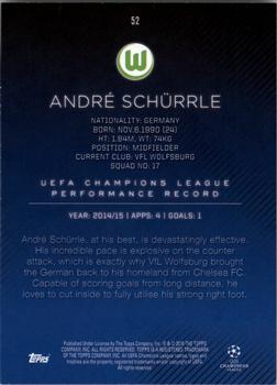 2015-16 Topps UEFA Champions League Showcase - Red #52 André Schürrle Back