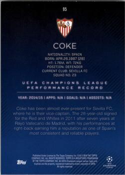 2015-16 Topps UEFA Champions League Showcase - Red #95 Coke Back