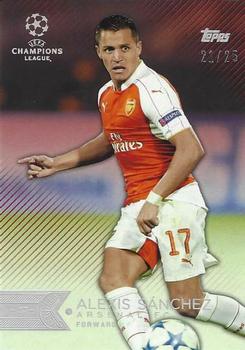 2015-16 Topps UEFA Champions League Showcase - Red #144 Alexis Sánchez Front