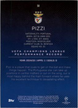 2015-16 Topps UEFA Champions League Showcase - Black #58 Pizzi Back