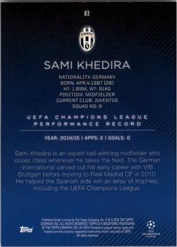 2015-16 Topps UEFA Champions League Showcase - Black #83 Sami Khedira Back