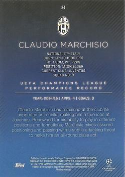 2015-16 Topps UEFA Champions League Showcase - Black #84 Claudio Marchisio Back