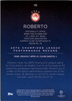 2015-16 Topps UEFA Champions League Showcase - Black #145 Roberto Back