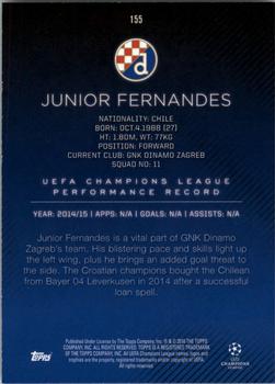 2015-16 Topps UEFA Champions League Showcase - Black #155 Junior Fernandes Back