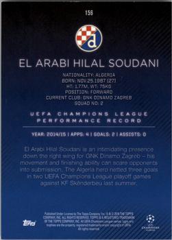 2015-16 Topps UEFA Champions League Showcase - Black #156 El Arabi Hilal Soudani Back