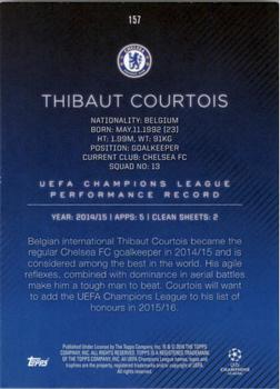 2015-16 Topps UEFA Champions League Showcase - Black #157 Thibaut Courtois Back