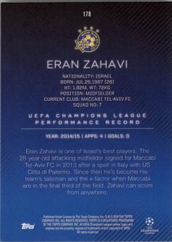 2015-16 Topps UEFA Champions League Showcase - Black #178 Eran Zahavi Back