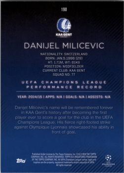 2015-16 Topps UEFA Champions League Showcase - Black #190 Danijel Milicevic Back