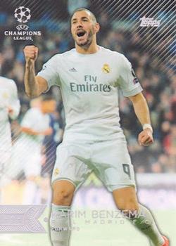 2015-16 Topps UEFA Champions League Showcase - Blank Backs #16 Karim Benzema Front
