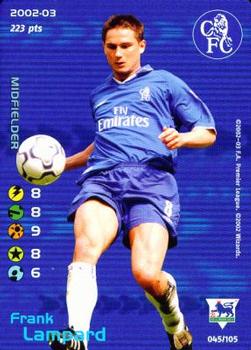 2002 Wizards Football Champions Premier League 2002-2003 #45 Frank Lampard Front